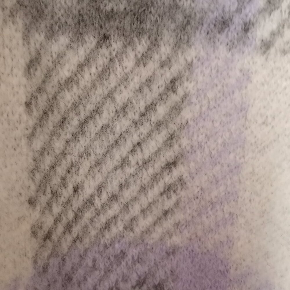 'LOFT' Cowl neck oversized Plaid Sweater Size S NWOT - Picture 3 of 12